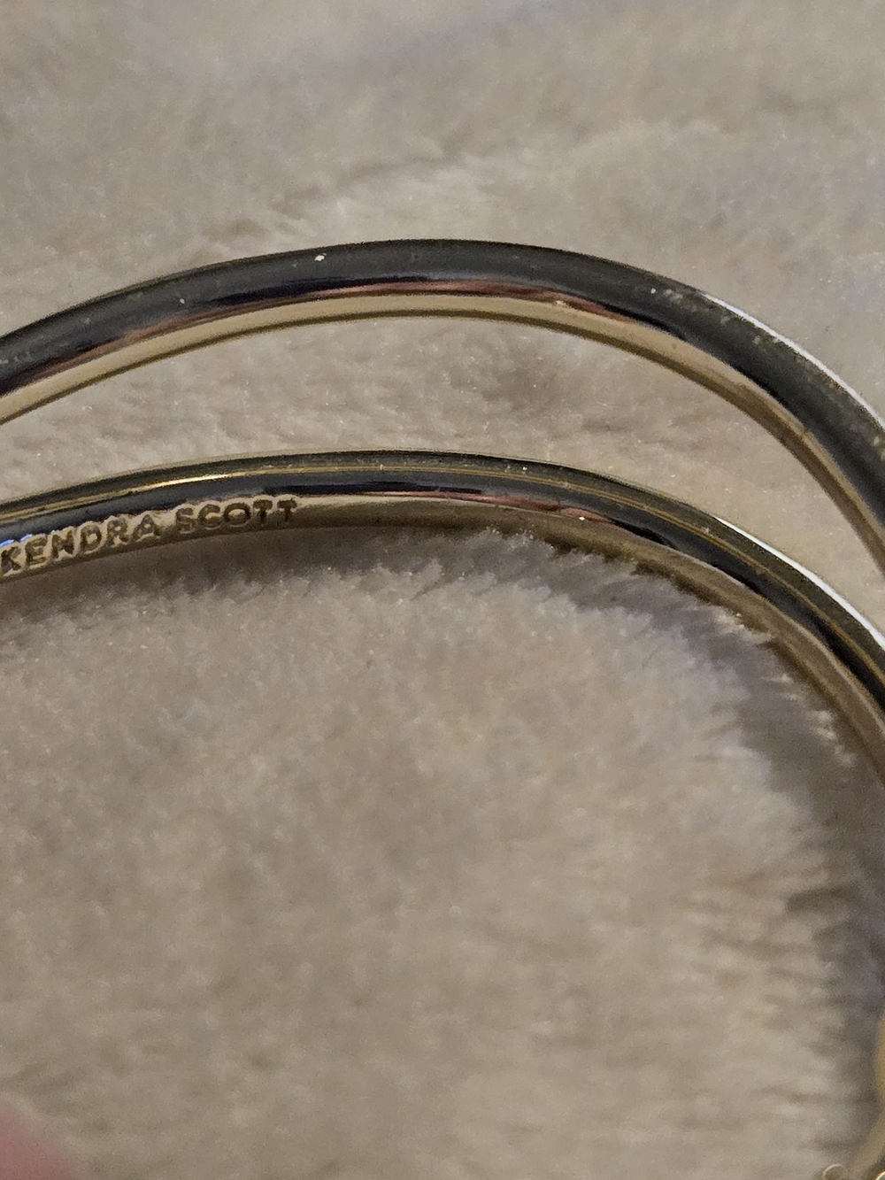 Kendra Scott Gold-Tone Crystal Crossover Cuff Bracelet - Picture 4 of 11